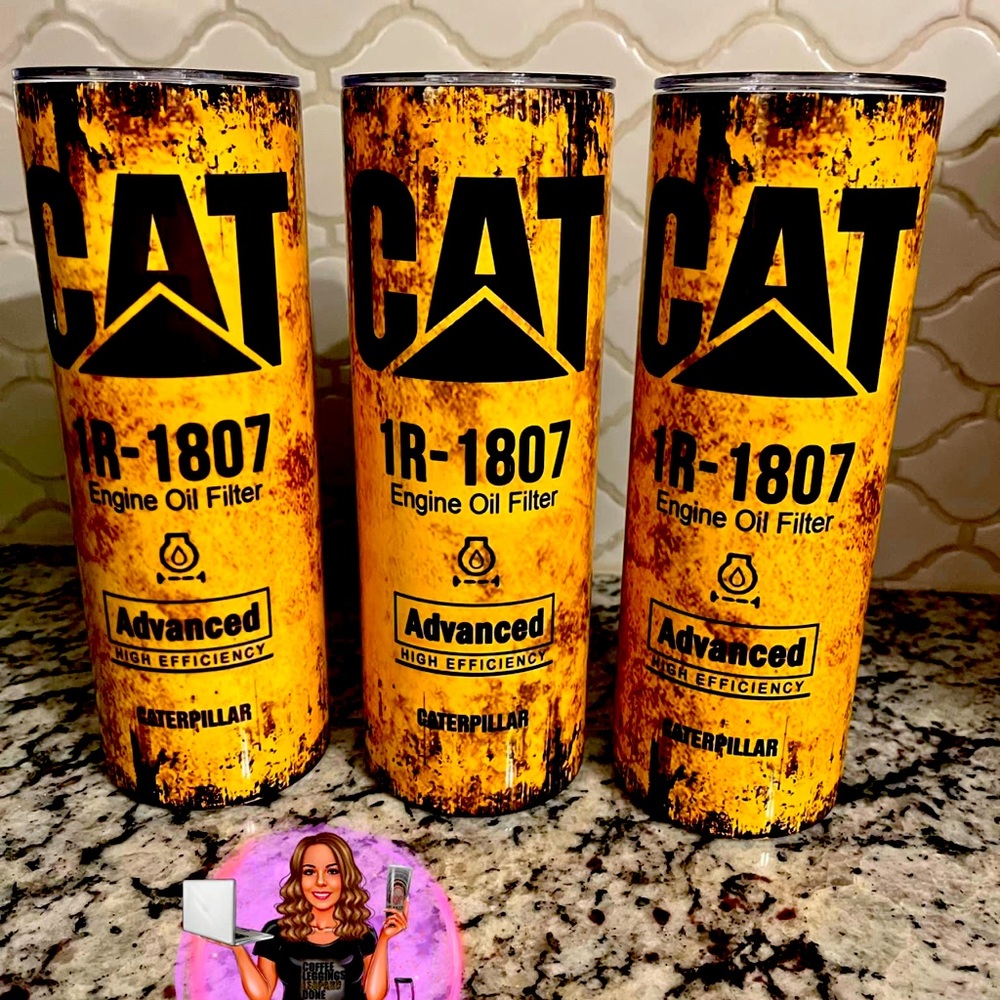 16oz CAT tumbler. Can be customized.